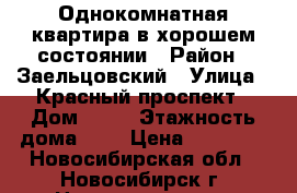 Однокомнатная квартира в хорошем состоянии › Район ­ Заельцовский › Улица ­ Красный проспект › Дом ­ 98 › Этажность дома ­ 9 › Цена ­ 12 000 - Новосибирская обл., Новосибирск г. Недвижимость » Квартиры аренда   